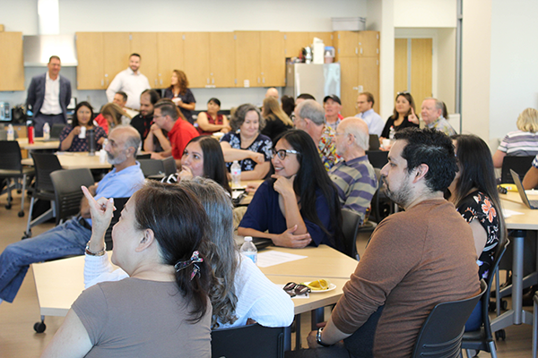 The informational presentation attended by administrators, faculty and staff members provided a complete narrative of the Guided Pathways program.