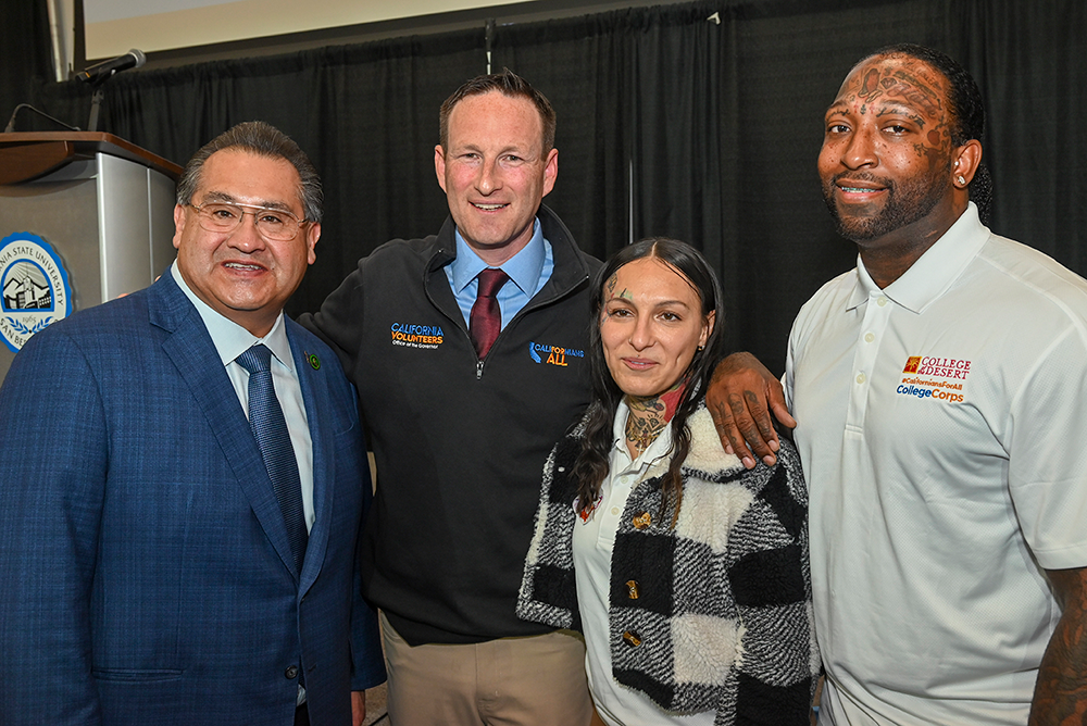 COD Fellows Djuane and Madaline with Chief Service Officer Josh Fryday and Assemblymember Ramos.