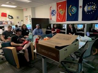 Students attending a financial literacy workshop in the COD Veterans Center