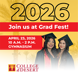 Join us at Grad Fest 2026 | April 23, 2026 | 10 a.m. to 2 p.m. | Gymnasium