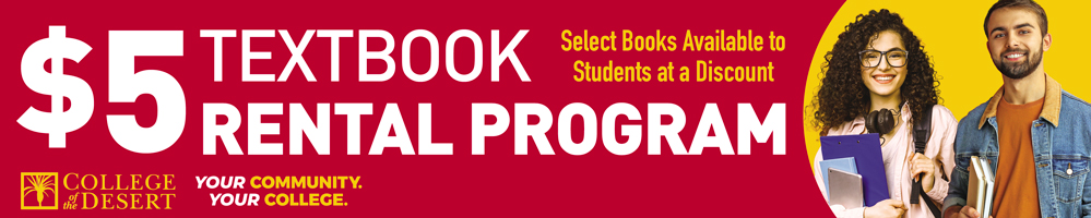 $5 textbook rental program - select books available to students at a discount