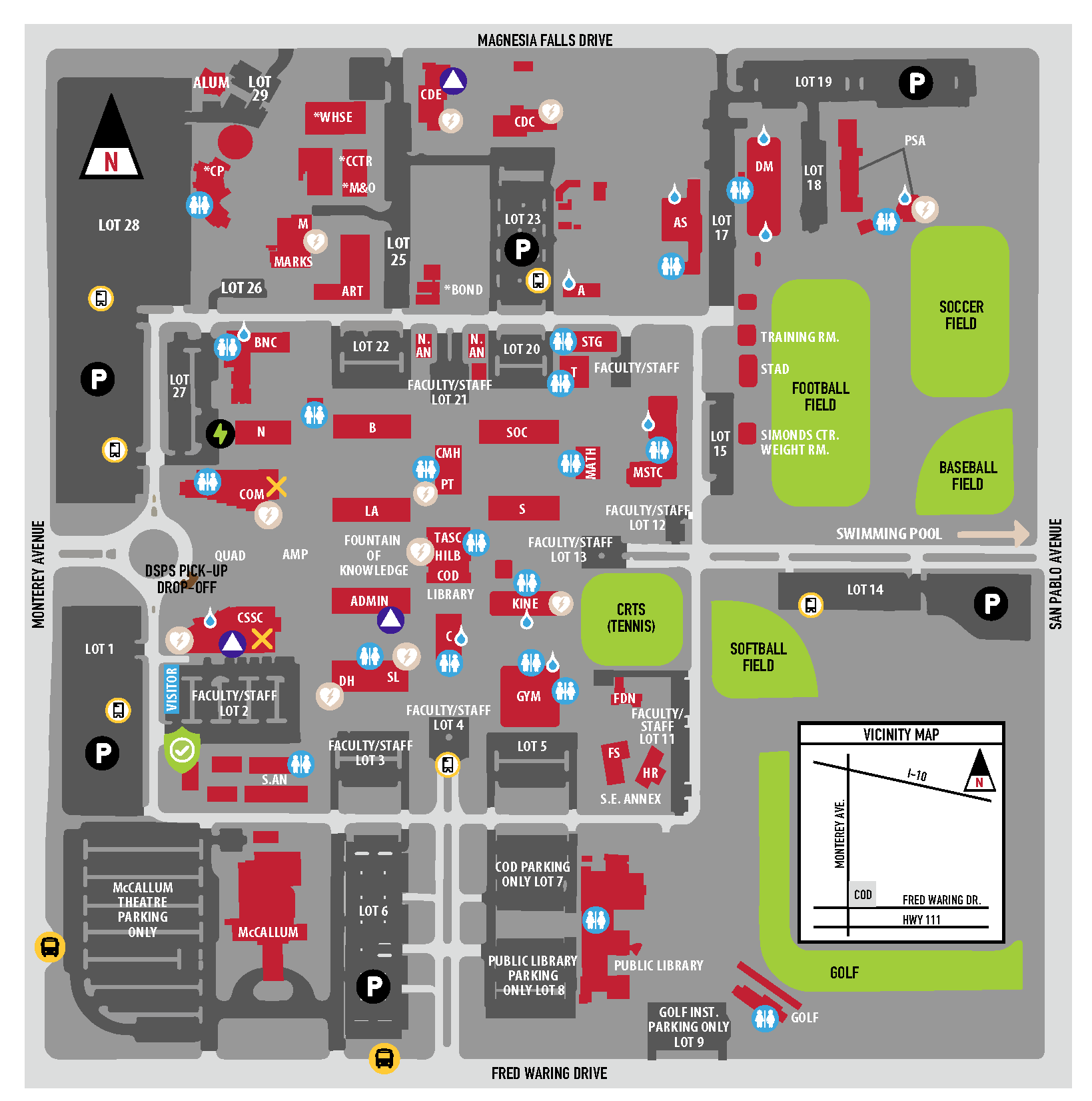 Palm Desert Campus Map