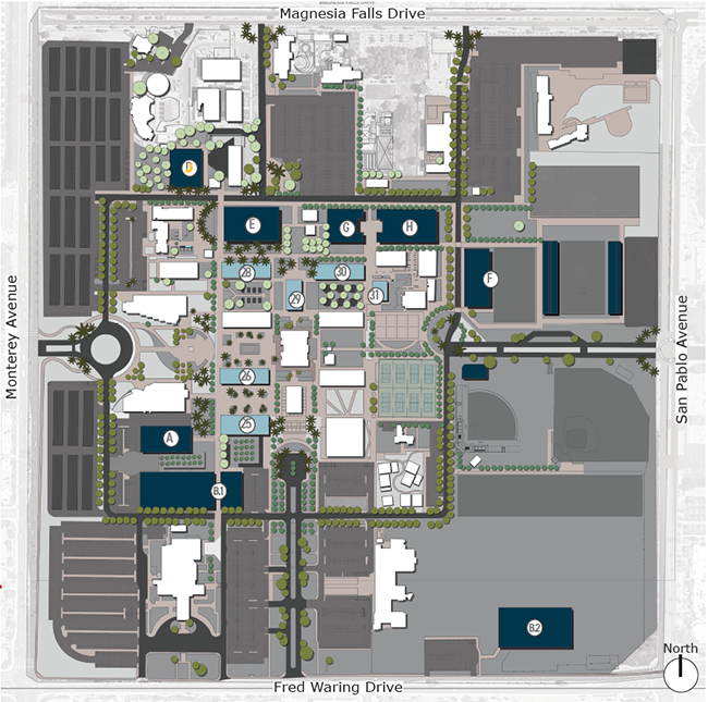 Vision 2030 Palm Desert Campus Map
