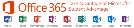 MS Office 365 with icons of each app included