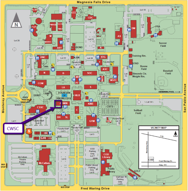 Map of Work Experience Location, Administration Building, Room 5/6