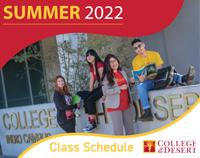 Summer 2022 Class Schedule Cover