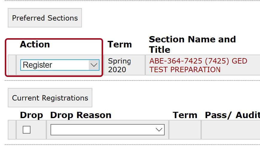 How to Register for GED Courses on WebAdvisor