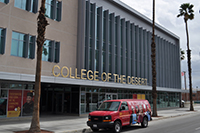 Front street view of Indio Campus building