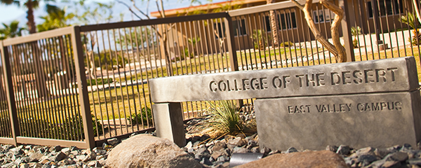 Entrance sign to Mecca/Thermal Campus