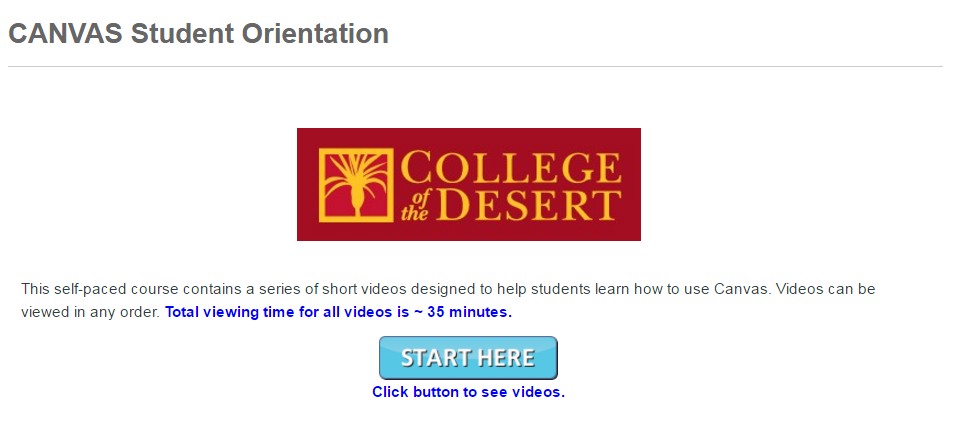 CANVAS Student Orientation