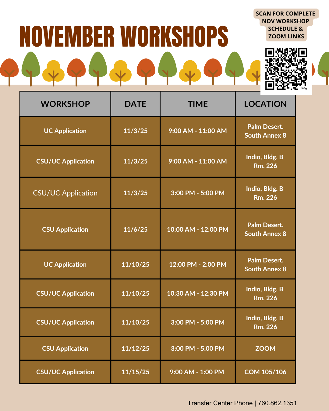 Nov Workshops