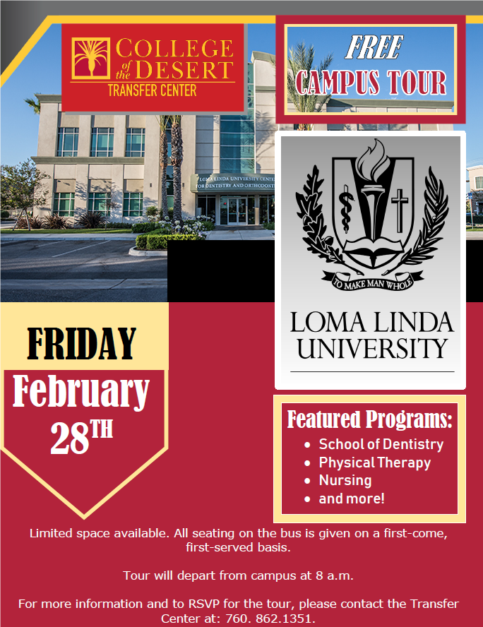 Loma Linda University Tour 2020 Flyer