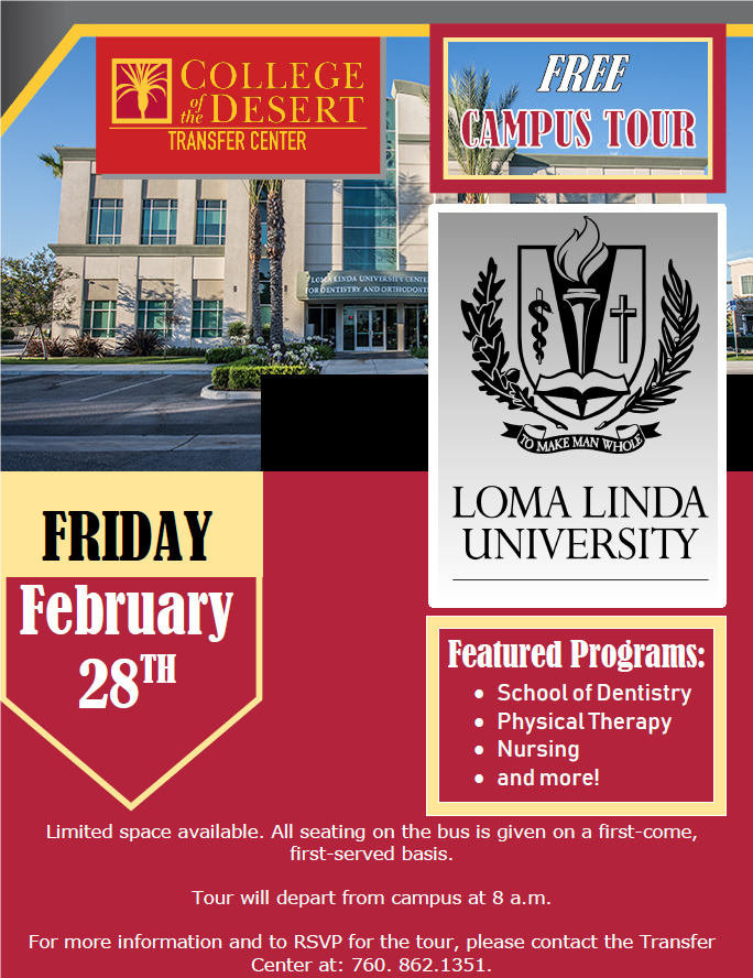Loma Linda University Tour 2020 Loma Linda University Tour 2020 Flyer