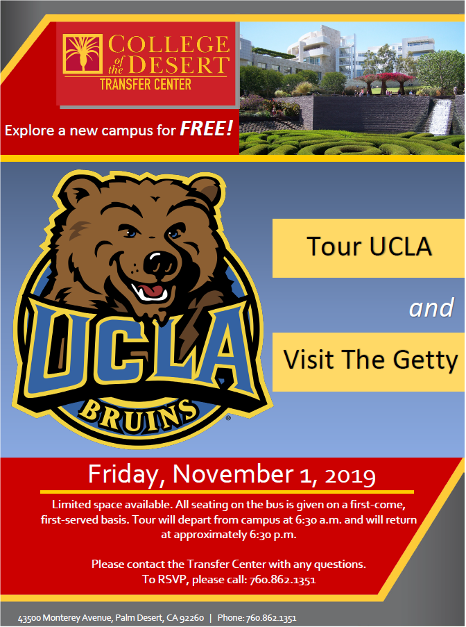 UCLA Campus Tour Flyer